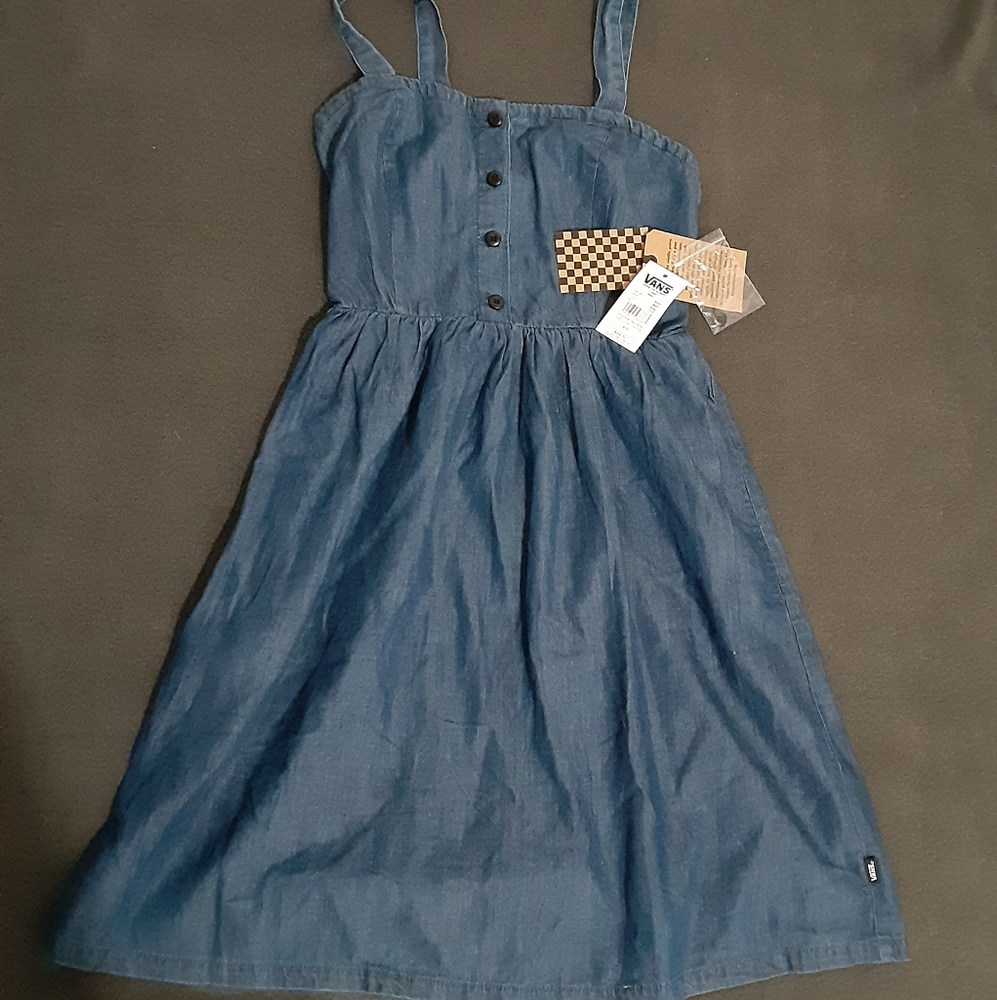 Vans Womens Denim Summer Dress (Vintage Blue) - Picture 9 of 10